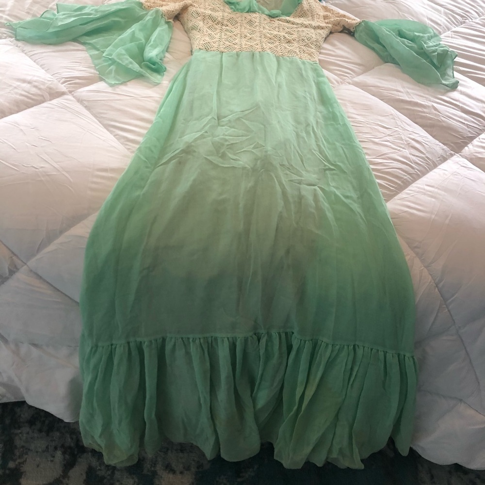 Vintage Teal Dress